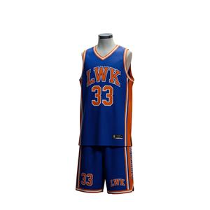 Maillot et short de basket-ball personnalisés en maille 100% polyester, imprimés par sublimation, antibactériens, séchage rapide, unisexe adulte - Product Image 2