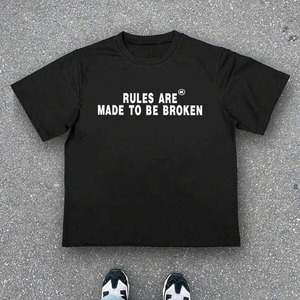 Nouveaux T-shirts pour hommes à manches courtes, 100% coton de haute qualité, imprimés en sérigraphie, respirants, à séchage rapide, légers, avec faible MOQ - Product Image 3