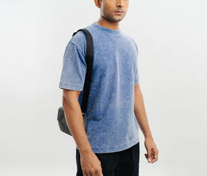 Camiseta de Diseño Personalizado 230g 250g, Camiseta Oversize para Hombre, Camiseta con Lavado Ácido, Impresión DTG, Ropa Urbana, Camiseta con Lavado Ácido - Product Image 1