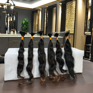 Cabello a granel de donante único crudo de la mejor calidad de cabello humano crudo 100% con el precio al por mayor Cabellos crudos de alta calidad - Product Image 1