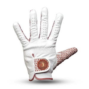Golf <b>Glove</b> Reinforced Leather Palm Breathable Stretch Fabric Professional Golf outdoor Sports Activities anti-slip grip <b>moisture</b> - Product Image 4