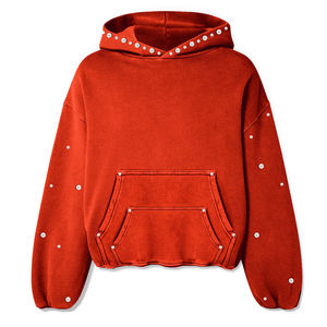 Vente en gros de sweats à capuche oversize pour femmes, effet délavé, avec broderie personnalisée pour les marques de streetwear américaines, approvisionnement en gros - Product Image 1