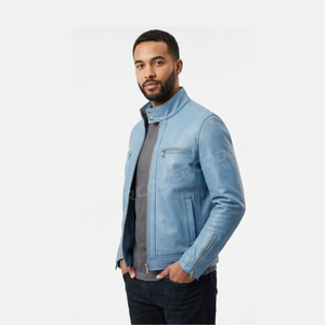 Veste en cuir de haute qualité, best-seller, nouvelle conception OEM, vente en gros, arrivée tendance, veste en cuir sur mesure pour hommes - Product Image 6