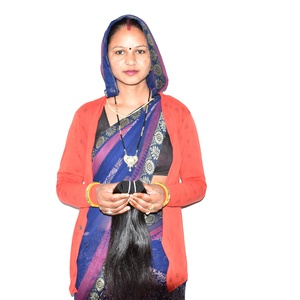 Extensions de cheveux humains indiens noirs 100 % vierges non traités, tissage soyeux, lisses, naturels, sans traitement chimique - Product Image 4