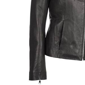 Nuevas Chaquetas Negras Personalizadas con Logotipo RTS para Mujer, Chaqueta Vintage para Invierno, Abrigos de Cuero de Alta Gama, Chaquetas Bomber Auténticas, Estilo Urbano - Product Image 5