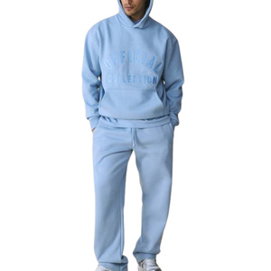 Conjunto Deportivo Unisex Personalizado, Felpa Gruesa con Lavado Ácido, Pantalones Deportivos con Estampado, Hombros Caídos, OEM ODM - Product Image 2