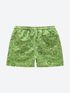 Shorts de Playa para Hombre, Estampados con Rayas Verdes, 100% Poliéster, con Bolsillos, Cintura Elástica, Secado Rápido, Cierre con Cordón, Cintura Media - Product Image 2