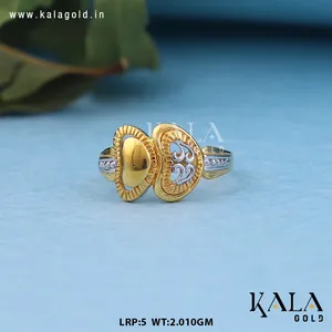 22K Solid Gold Geometric Shape Band <b>Ring</b> Religious Style <b>Indian</b> Made for Wedding Engagement Party Anniversary Daily Wear Gifting - Product Image 3