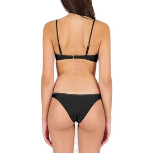 Wholesale High Quality High Waist Eco-Friendly Breathable Spandex/Nylon Underwire Women's Bikini 2-Piece Set <b>Thong</b> Customizable - Product Image 6