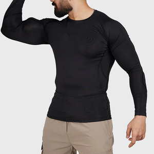 Camiseta de Protección Solar para Hombre, Fabricación Personalizada, Transpirable, Suave, de Manga Larga, para Natación y Surf, Servicio OEM - Product Image 5