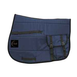 CLOVELIS IMPEX Tapis de selle pour cheval le plus vendu, en mélange de laine doux et performant, doublé polaire, avec poche, respirant, personnalisé, pour le saut d'obstacles - Product Image 1