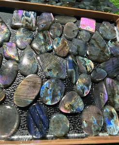 Affection Gems Zertifizierte Natürliche Spektrolith Lose Edelsteine aus Rajasthan, Mehrfarbig, Heilend, Gemischte Formen und Größen, Anpassbarer Lochdurchmesser - Product Image 5