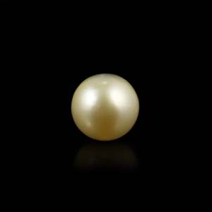 Perle dorée lâche de 6,5 carats, 7 mm, qualité AAA, pierre précieuse d'eau de mer pour bijoux fins - Product Image 1