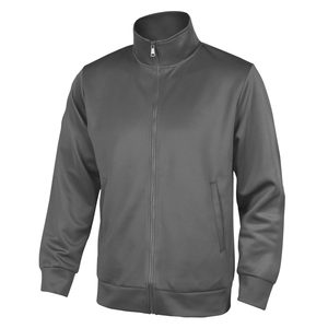 Ensemble de survêtement 2 pièces gris foncé pour homme, veste zippée à col rabattu, manches longues, pantalon de survêtement à cordon de serrage, décontracté - Product Image 4