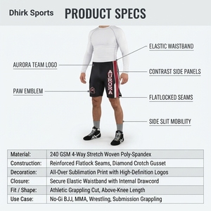 Custom Designed MMA Fight <b>Shorts</b> Polyester Spandex <b>Grappling</b> Trunks Combat Sports Training OEM Sialkot Boxing <b>Shorts</b> Athletic - Product Image 5