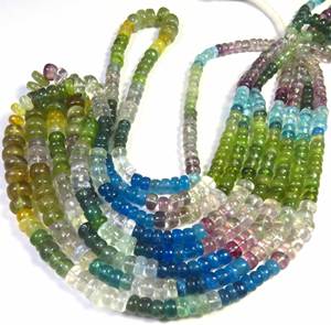 Cuentas de Apatita Multicolor de Gems Valley, Cuentas Redondas Lisas de 16 Pulgadas, Cuentas Naturales MG para Joyería DIY de 4.5-8mm, Cuentas Pulimentadas Hechas a Mano - Product Image 1