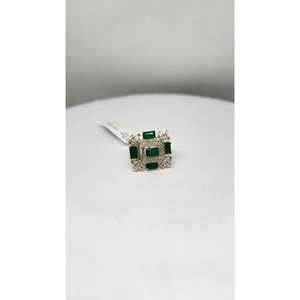 Bague de fiançailles de luxe pour femme en diamant naturel de haute qualité 14K, clarté SI, petits diamants, certifiée IGI, plaquée rhodium - Product Image 1