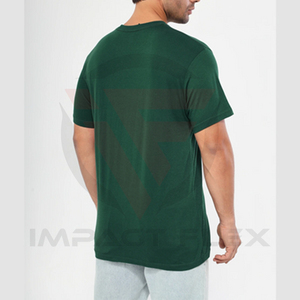 Camiseta de Cuello Redondo de Algodón de 240 g/m² para Hombre, Manga Corta, Color Sólido, Informal, para Verano - Product Image 3