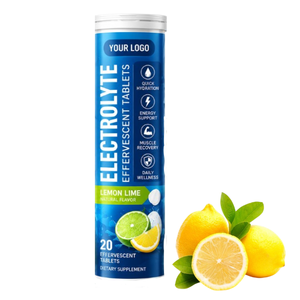 Comprimés effervescents d'électrolytes pour un style de vie actif, 20 unités, conçus pour une hydratation pratique avant et après les activités quotidiennes - Product Image 1