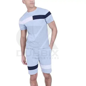 Custom Men's Summer <b>Short</b> Set High Quality Casual Wear 2-Pcs Shirt & <b>Shorts</b> Set 100% Cotton T-shirts & <b>Short</b> Set Twin Set Men - Product Image 1