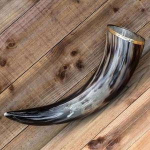 Drinking Horn Buffalo Horn <b>Glasses</b> Handmade Genuine Ox Horn <b>Beer</b> Mug Food Grade Natural Finish - Product Image 3