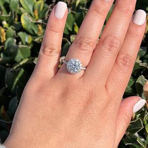 <b>Iced</b> Jewelz High Quality Lab-Grown Oval Cut Diamond Luxury Engagement Anniversary <b>Ring</b> 14K Yellow Gold IGI Certified Eternity - Product Image 2