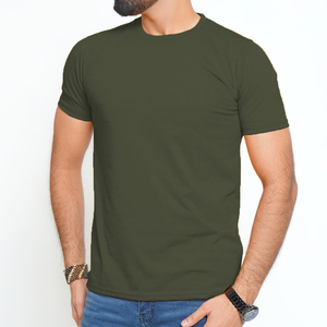 Solid Men's T-Shirts Breathable Cotton Worsted Short Sleeve Tee Casual Crew Neck Everyday Wear for Training Streetwear for Long - Product Image 3