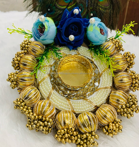 Decorative Floral <b>Tealight</b> Rangoli Diwali Festive Candle <b>Holder</b> Housewarming Favor Return Gifts Home Decor Wedding Decoration - Product Image 1