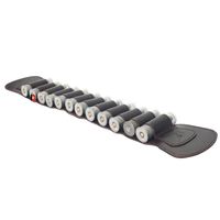 Bandolier en cuir de vachette pour cartouches de fusil, avec ajustement confortable