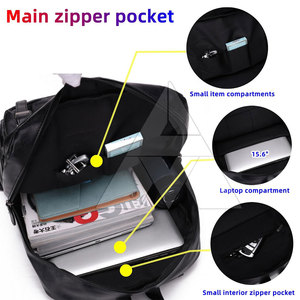 Best Selling Premium Quality Leather <b>Backpacks</b> Waterproof Men Women Leather <b>Backpacks</b> For Sale - Product Image 4