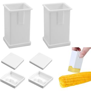 Confezione da 2: Porta maisello da 5oz e Coperture in plastica per dispenser di burro, per pancake e waffle, Accessorio per stoviglie - Product Image 1