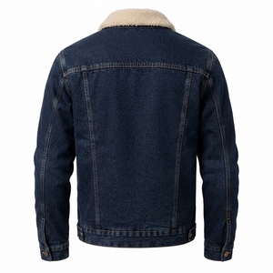Premium Quality <b>Men</b> <b>Denim</b> <b>Jacket</b> Spring Breathable Waterproof Button Front Long Sleeves Chest Pockets Comfortable Everyday - Product Image 2