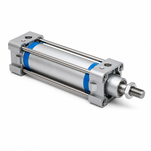 Cilindro Neumático Industrial de Doble Acción, Actuador Lineal, Cuerpo de Aleación de Acero, Mecanizado CNC para Superficies de Compresión - Product Image 3