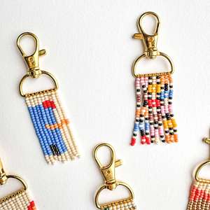 Beautiful Handmade Beaded Keychain Decorative Embroidery Key <b>Ring</b> for Handbags Purses Backpacks Travel Accessories and Gifts - Product Image 2