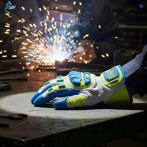 Premium Quality Reinforced TPR Impact Guards, Breathable and Ergonomic Design For Industrial Use Safety TPR Gloves For Adults - Product Image 4
