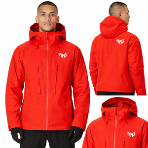 Chaqueta con Capucha Roja Personalizada para Hombre, Impermeable, Ligera, Cortavientos, Ropa de Calle para Exteriores, Proveedor Mayorista al por Mayor en EE. UU. - Product Image 1