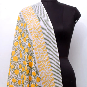 Women Cotton Block Print Pareo Beach <b>Wrap</b> Lightweight Summer <b>Sarong</b> Boho Cover Up Scarf for women. - Product Image 1