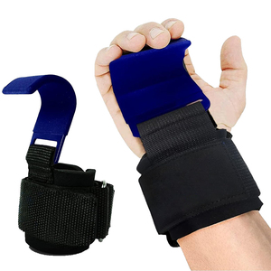 En gros, Ensemble de crochets de levage rembourrés en néoprène pour la musculation et le fitness, support robuste pour soulevé de terre avec protection de la paume, équipement de sécurité - Product Image 5