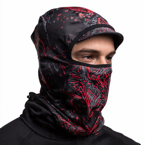 Masque facial de cyclisme chaud et imperméable, cagoule, doublure de casque de moto et de vélo, masque-cagoule écharpe pour activités de plein air - Product Image 2