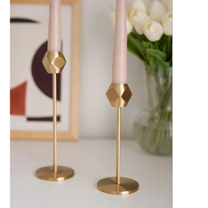 Fabrication de porte-bougie moderne pour la décoration de mariage, porte-bougie en métal doré pour bougies coniques - Product Image 4