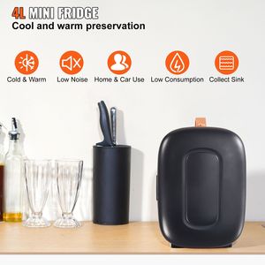 Mini Frigo Portatile AC/DC da 4 Litri/6 Lattine, Silenzioso, Raffreddatore e Riscaldatore per Bevande, Prodotti per la Cura della Pelle e Cosmetici - Product Image 2
