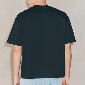 เสื้อยืดคอกลมทรงโอเวอร์ไซส์ แขนเสื้อแบบดรอปโชว์เดอร์ สำหรับผู้ชาย คุณภาพสูง เนื้อผ้าหนา ทรงบ็อกซี่ฟิต - Product Image 2