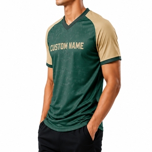Maillot de sport premium raglan personnalisé pour équipe, maillot athlétique à séchage rapide, t-shirt de performance respirant, t-shirt de sport moderne pour l'entraînement - Product Image 3
