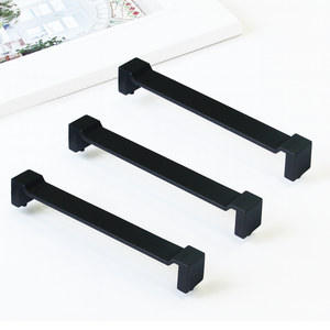 Factory Price Zinc Alloy Cabinet Handle Modern Minimalist Matte <b>Black</b> Drawer Pulls for Kitchen Bathroom Nightstands Furniture - Product Image 2