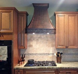 Campana Extractora de Cobre Auténtico, Estilo Rústico, Hecha a Mano, Cubierta Decorativa Premium para Chimenea de Cocina, Calidad Superior - Product Image 5