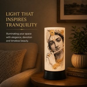 Krishna LED Night <b>Lamp</b> Acrylic Spiritual Table Light <b>USB</b> Touch Decorative Bedside Janmashtami Diwali Gift for Home Temple Office - Product Image 4