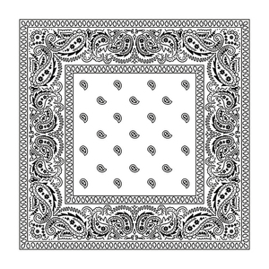 Bandana en coton à motif Paisley traditionnel, écharpe unisexe classique, à porter en toutes saisons, style décontracté - Product Image 1