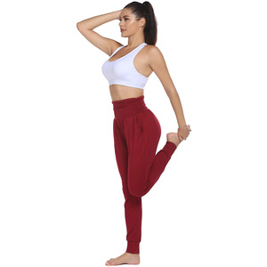 Women's High Waisted Knitted Gym Leggings Soft Breathable Yoga <b>Tights</b> Butt Lifting Fitness Pants - Product Image 4