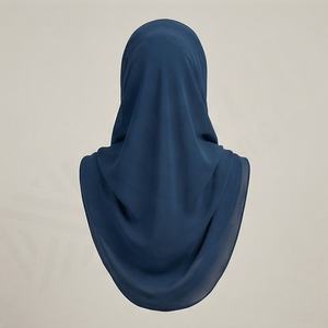 Hiyab de Jersey de Algodón con Textura Elástica y Pedrería, de Lujo, Suave, Transpirable, Regular, para Mujer, Pañuelo Premium, Modesto, para la Cabeza - Product Image 2