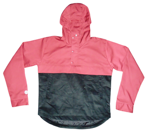 Chaqueta Cortavientos Unisex de Mezcla de Algodón con Media Cremallera, Estilo Retro Urbano, Cuello Alto, Bordado, Suave y Ligera para Primavera - Product Image 1